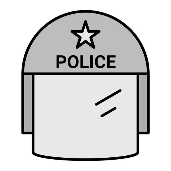 Vektor Illustration Einer Polizei Ikone — Stockvektor