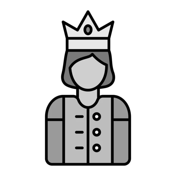 Princess Modern Icon Vector Illustration — Image vectorielle