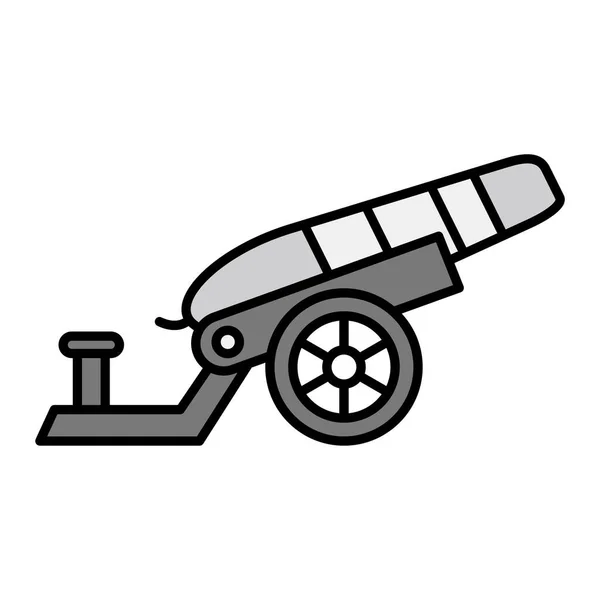 Cannon Modern Icon Vector Illustration — Vetor de Stock