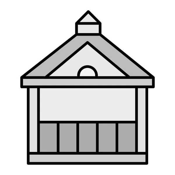 Vector Illustration Modern Pavilion Icon — Stock vektor