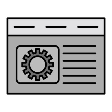 ayar simgesi vektör illüstrasyonu