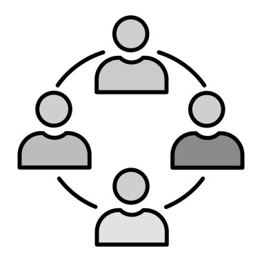 İnsan simgesinin vektör illüstrasyonu