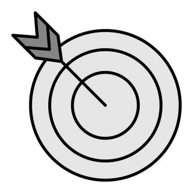 hedef simge vektör illüstrasyonu