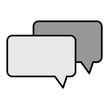 Konuşma baloncukları ikon vektör illüstrasyon grafik tasarımı