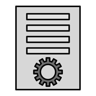 Ayarlar. Web simgesi basit illüstrasyon