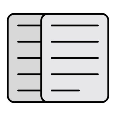 dosya belgesi simgesi, vektör illüstrasyonu