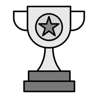 Kupa. Web simgesi basit illüstrasyon