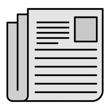 Belge. Web simgesi basit illüstrasyon