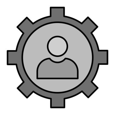 kullanıcı. Web simgesi basit illüstrasyon