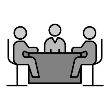 İş ekibi vektör illüstrasyonunda çalışıyor