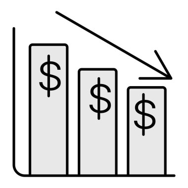 Sembol vektör illüstrasyon grafik tasarımını kaybeder