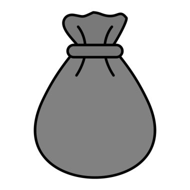 sack of money icon. simple illustration of bag of cash vector icons for web