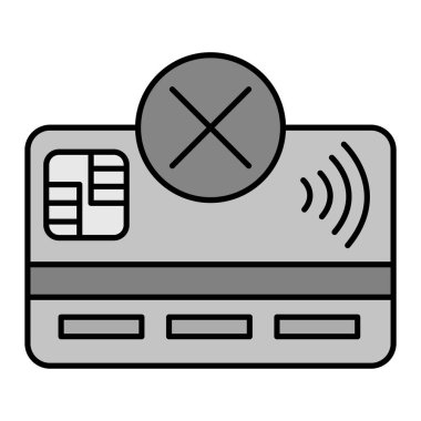 Kredi kartı ikon vektörü. İnce çizgi işareti. izole edilmiş sınır sembolü çizimi