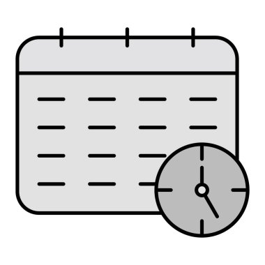 Takvim simgesi vektör illüstrasyonu