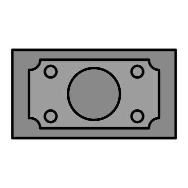 Banka notu modern simge vektör illüstrasyonu