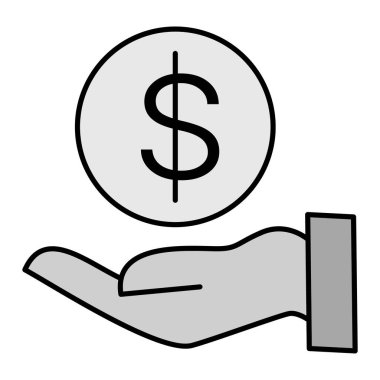 Modern simge vektör illüstrasyonunu ödünç al