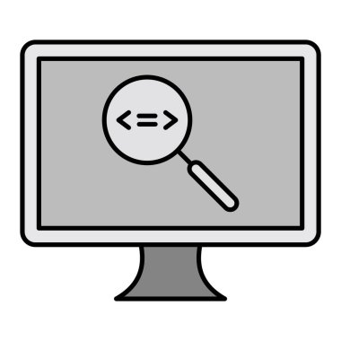 Modern simge vektör illüstrasyonu test ediliyor