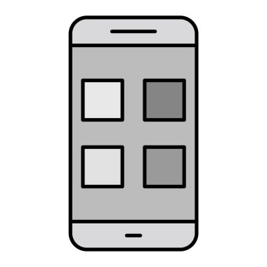 Uygulama modern simge vektör çizimi