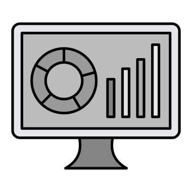 Gösterge paneli modern simge vektör illüstrasyonu
