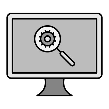 Optimizasyon modern simge vektör illüstrasyonu