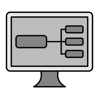 Ux Design modern simge vektör çizimi