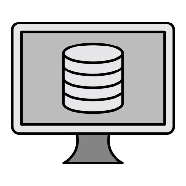 veritabanı simgesi. Web tasarımı