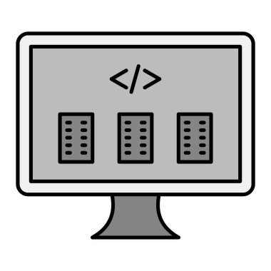 bilgisayar simgesi vektör illüstrasyonu