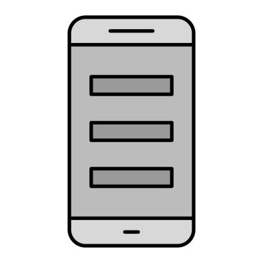 akıllı telefon simgesi vektör illüstrasyonu