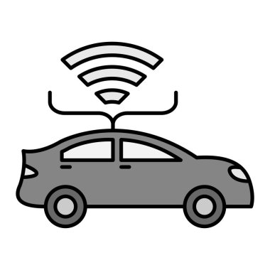 Araba ikonu. beyaz arkaplanda izole edilmiş web tasarımı için akıllı telefon vektör sembolü