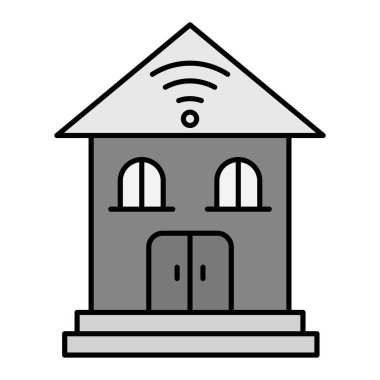 akıllı ev simgesi vektör illüstrasyonu