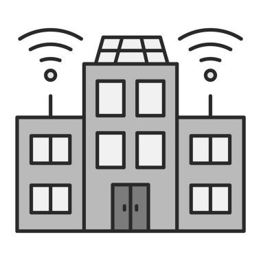 Akıllı şehir. Basit illüstrasyon