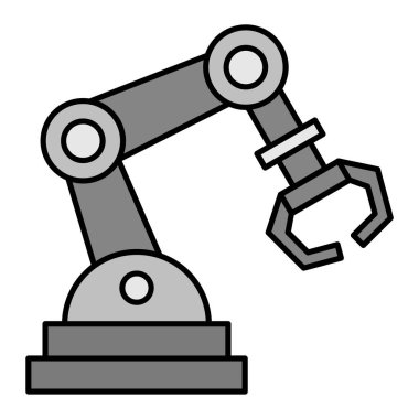 Robot kol ikonu. Robot el vektör sembolü stoğunu özetle.