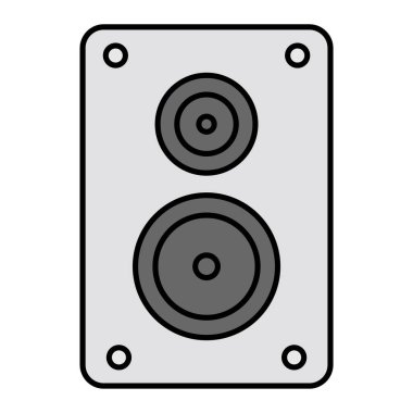 Konuşmacı simgesi. Web için ses hoparlörleri vektör simgelerinin basit çizimi