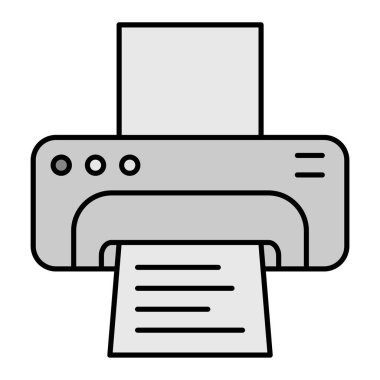 yazıcı simgesi vektör illüstrasyon grafik tasarımı