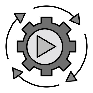 basit tasarım biçiminde dişli simgesi ile ayarlama.