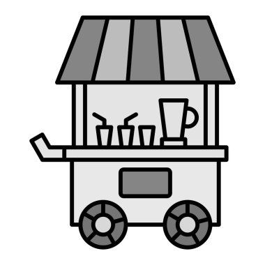 fast food depolama simgesi vektör çizimi tasarımı