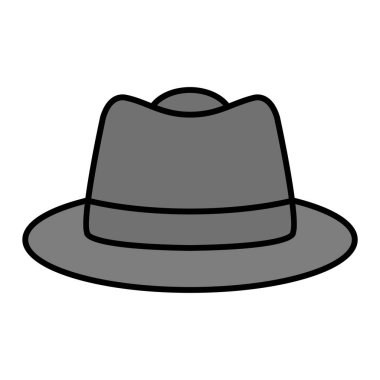 Şapka Vektörü Şekil Simgesi Tasarımı 