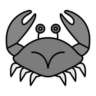 Kabuklu Vektör Şekil Simgesi Tasarımı 