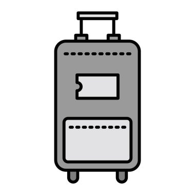 Seyahat Torbası Vektör Sembol Tasarımı 