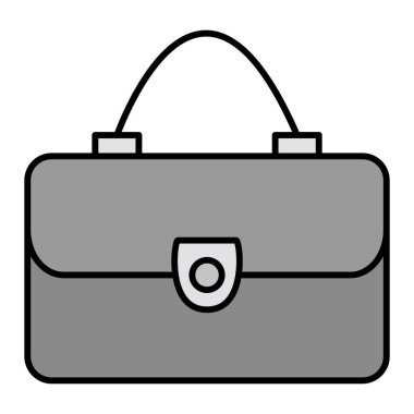 Bayanlar Çanta Vektörü Şekil Simgesi Tasarımı  