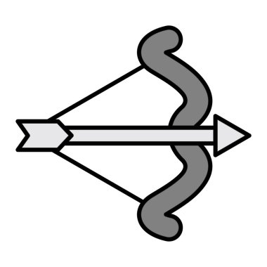 Hunting Bow Vector Glyph Icon Design  