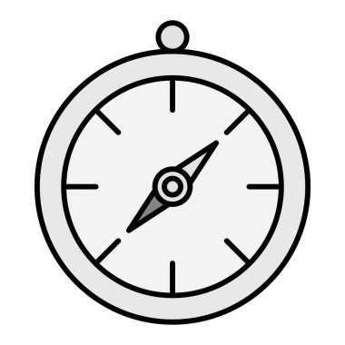 Pusula Yönlendirme Vektörü Sembol Tasarımı 