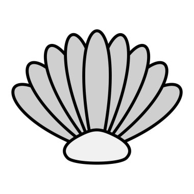 Kabuklu deniz ürünleri Vektör Kabartma Simgesi Tasarımı 