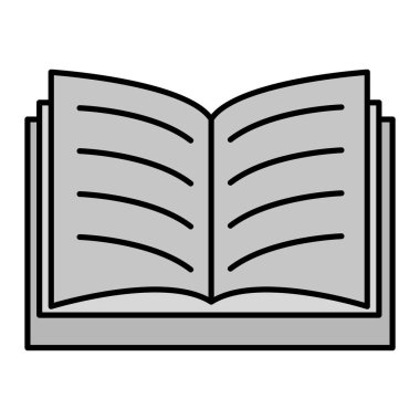 Kitap simgesini aç. Web için kitap vektör simgelerinin özet çizimi