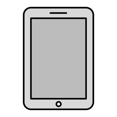 Akıllı telefon aygıtı simgesi. Web tasarımı için cep telefonu vektör simgelerinin düz çizimi