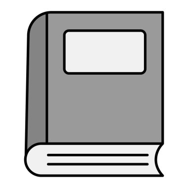 Kitap Simgesi. Vektör İllüstrasyonu