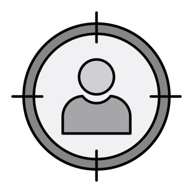 Simge vektör illüstrasyonu hedefleniyor