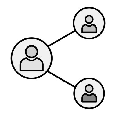 sosyal ağ simge vektör çizim