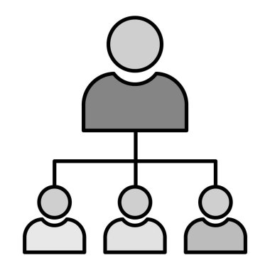 yönetim simgesi vektör illüstrasyonu