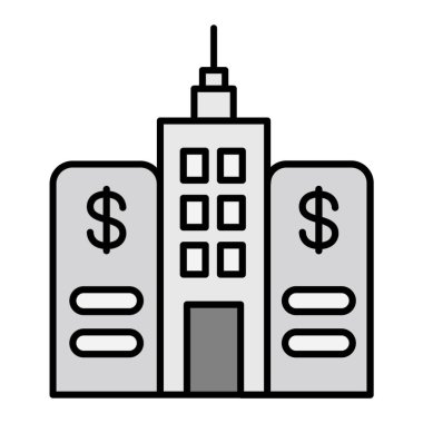 Kapitalizm. Web simgesi vektör illüstrasyonu